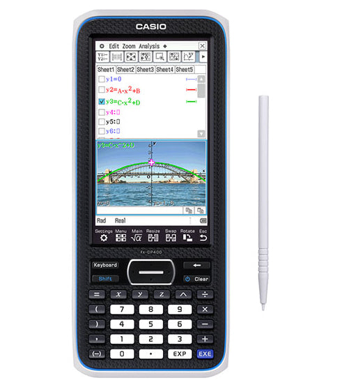 Casio Grafikrechner ClassPad II FX-CP400 – 25-stellig, LC, Finanz/Statistik, Batterie, Schwarz, 89×206×21 mm