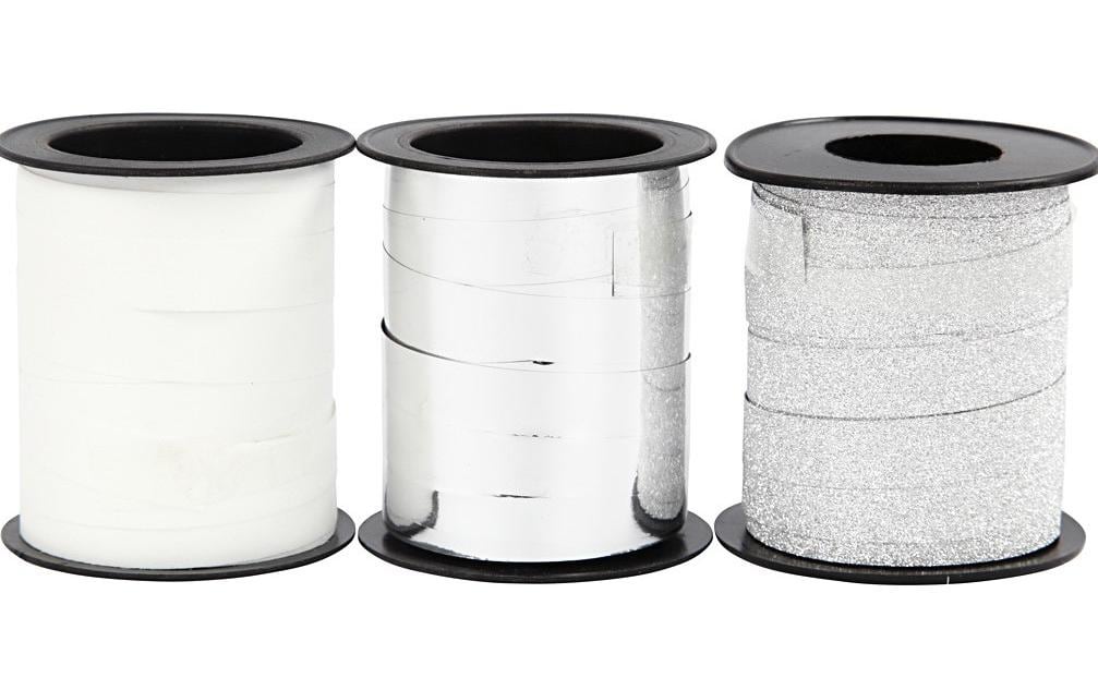 Creativ Company Geschenkband Silber – 10 mm × 15 m