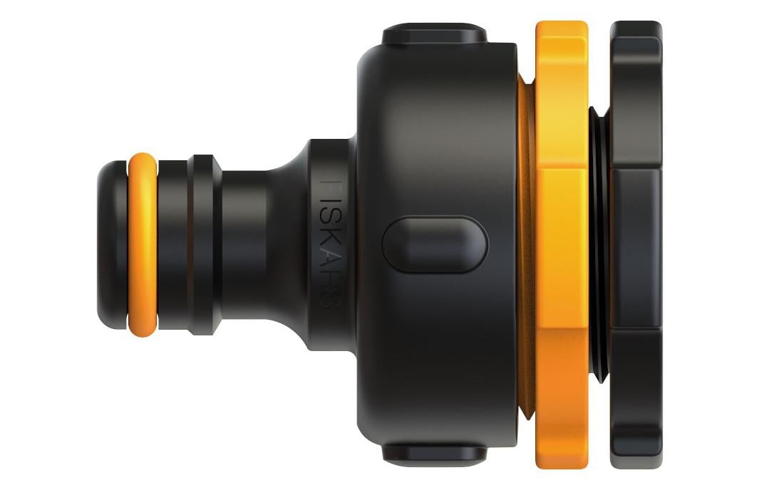Fiskars Hahnstück – 3/4" Gewinde, Schlauch Ø 26,5 mm, Kunststoff, 1 Stk. – für Innenwasserhähne