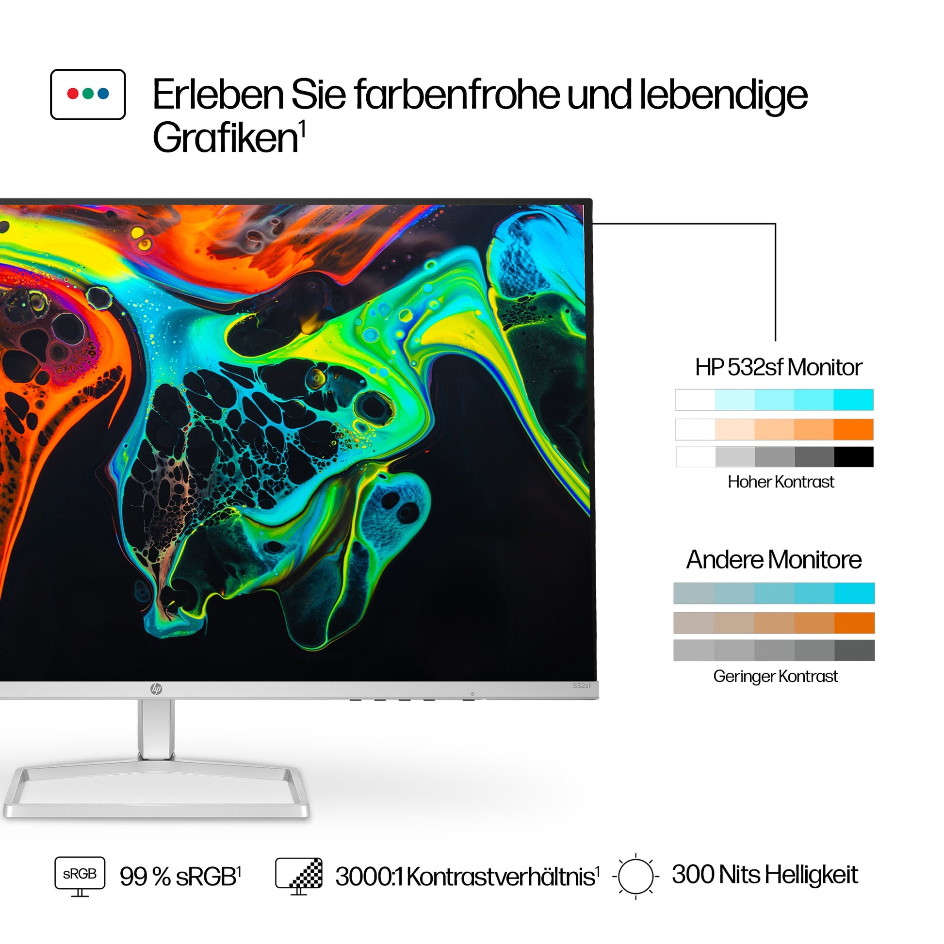 HP S5 532SF FHD – Monitor, 31,5", 1920 × 1080 (Full HD)