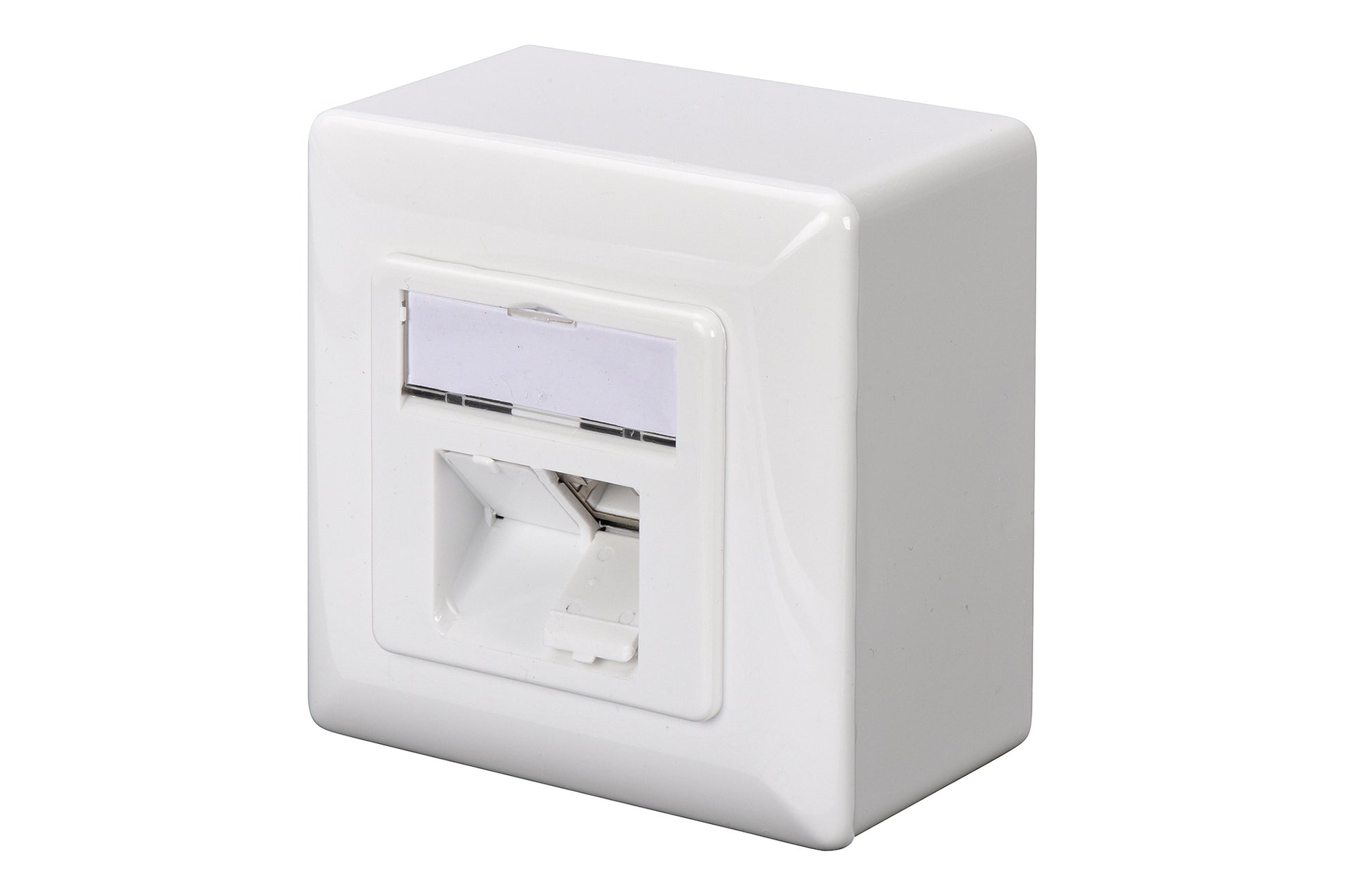 Digitus RJ-45-Kupplung – 2× RJ-45, Cat6a, Weiss, 80×80×38,5 mm