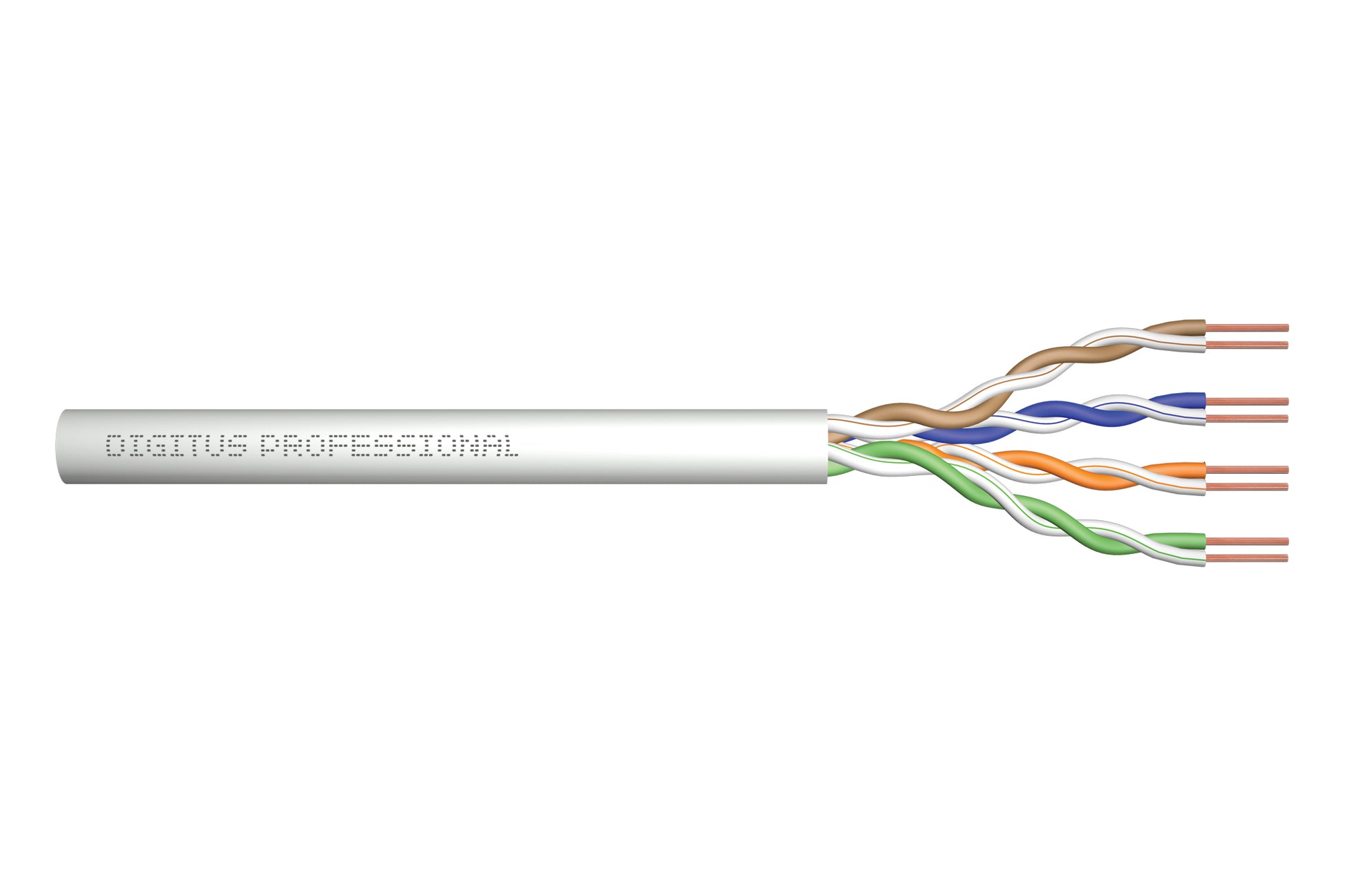 Digitus Installationskabel – Kat. 6, U/UTP, 250 MHz, kupferummantelte Aluminiumleiter, Klasse Eca
