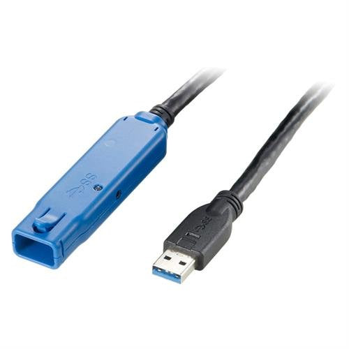 LogiLink USB-A Verlängerungskabel (Stecker auf Buchse) – USB 3.2 Gen 1 (5 Gbit/s) – 10 m – doppelt geschirmt