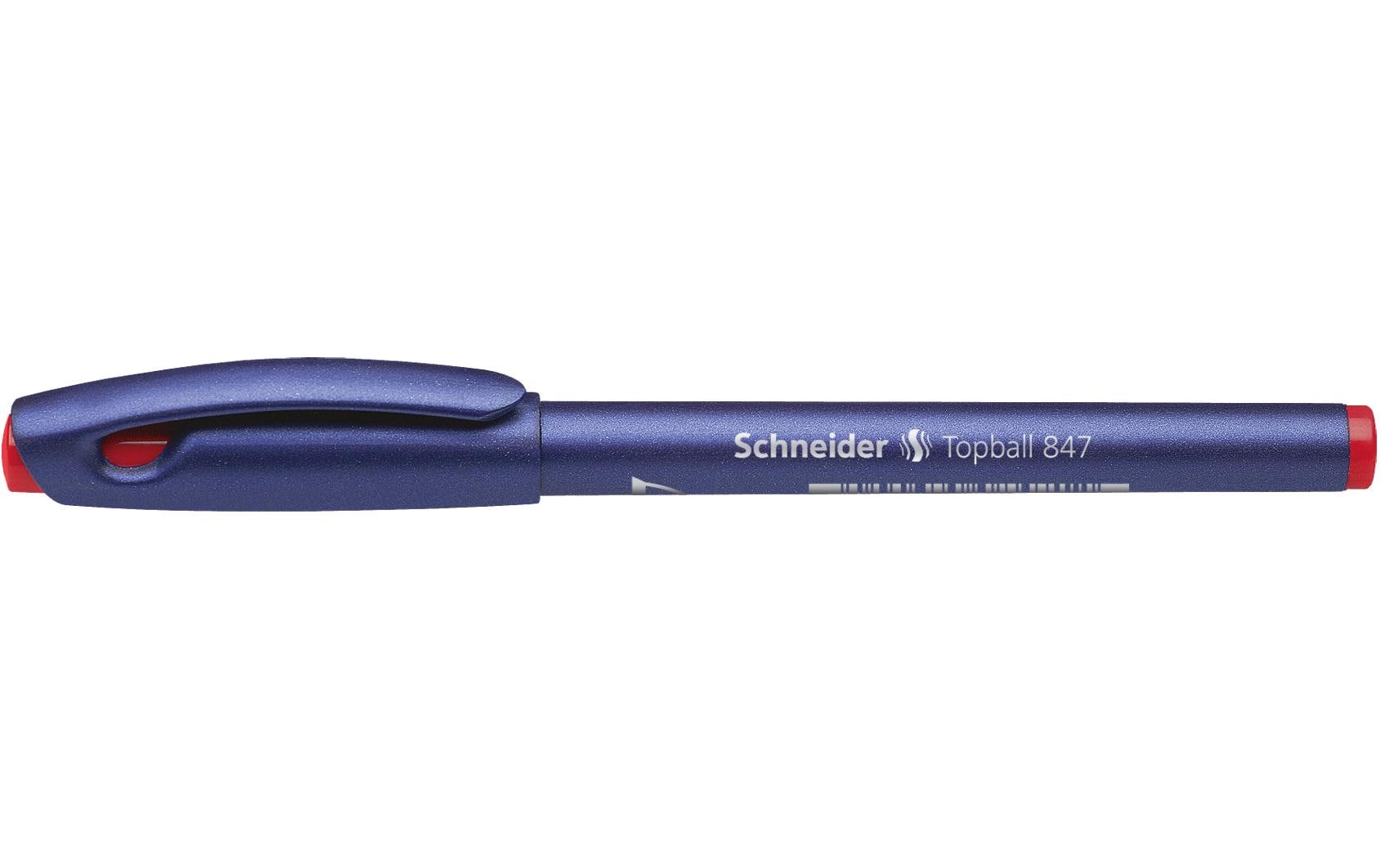 Schneider Schreibgeräte Schneider 847 – Tintenroller, 0,5 mm, Rot, Sortiert – 10 Stk.