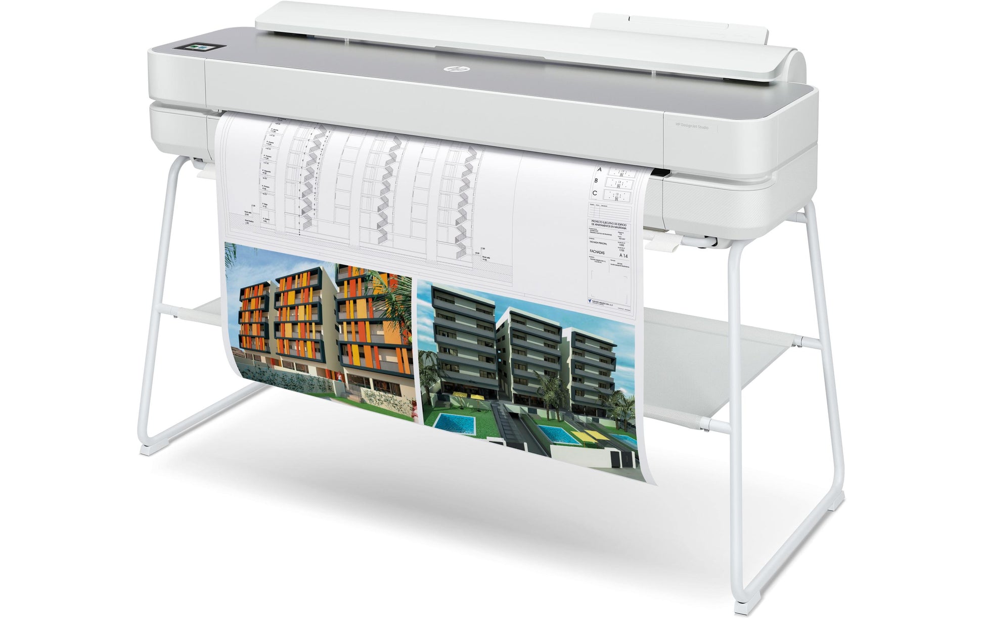 HP DesignJet Studio Steel – Grossformatdrucker 36", Farbe, LAN/WLAN/USB, 2400 × 1200 dpi