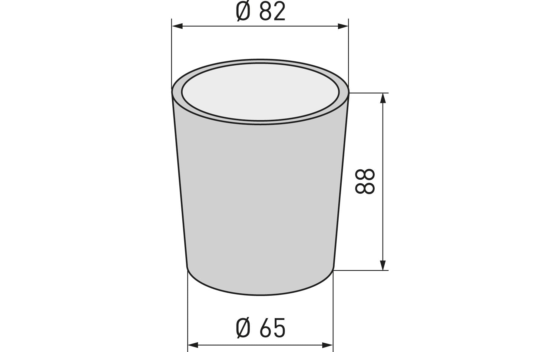 Diaqua Zahnbürstenhalter – 8,2×8,8 cm, Glas, Wandmontiert, Transparent