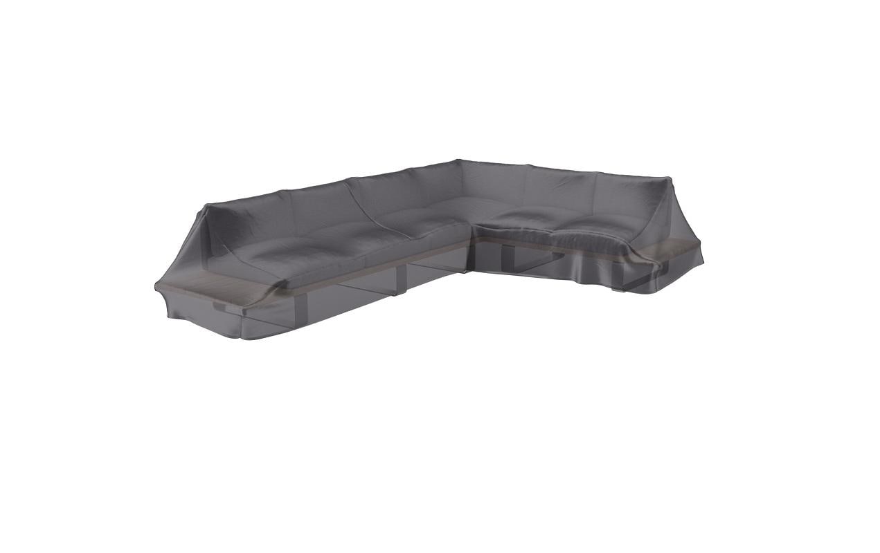AeroCover Terrassenbankabdeckung L-Form – 255 × 325 × 70 cm, Anthrazit, Ripstop-Polyester, für Lounge