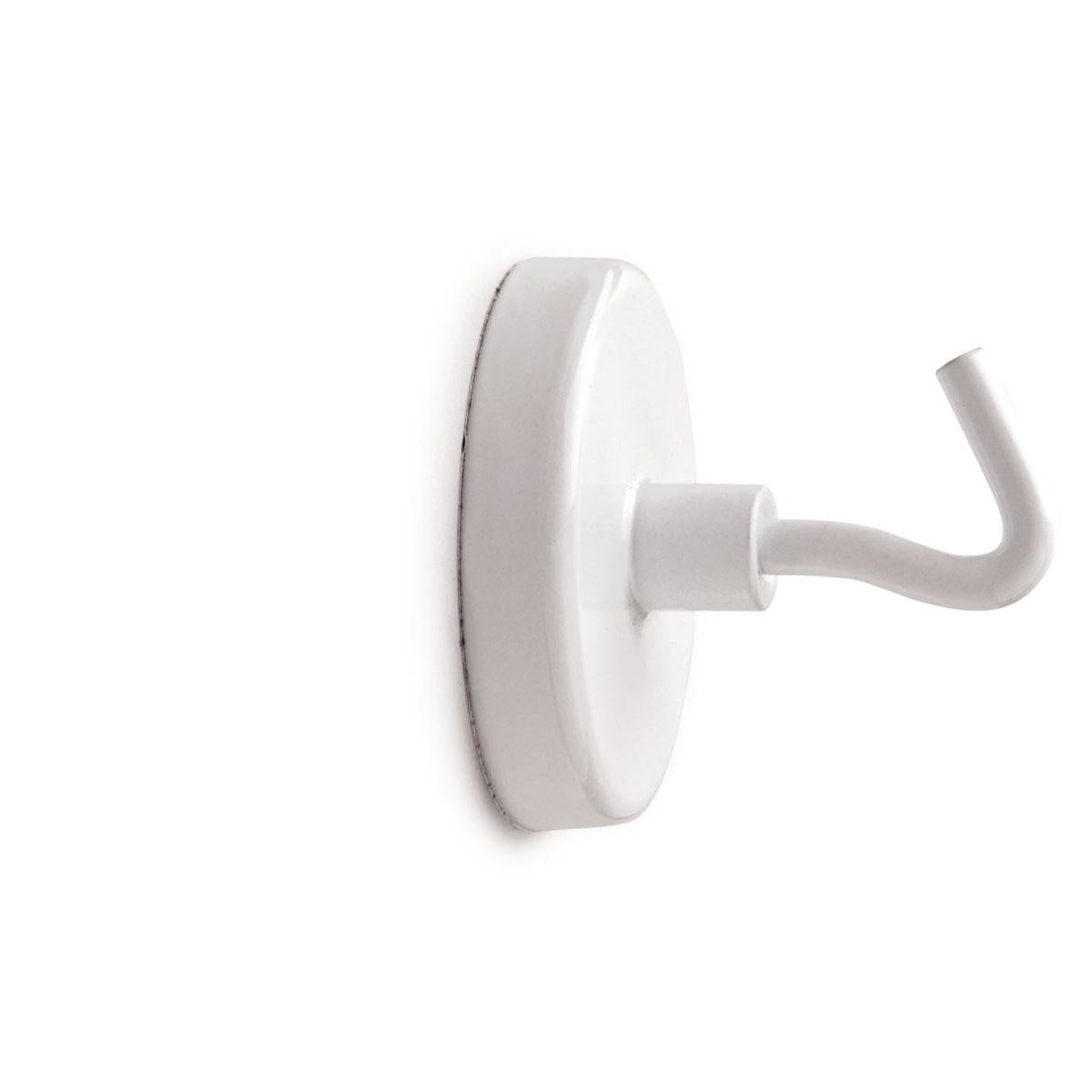 MAUL Magnethaken – Ø 25 mm – 5 Stk. – weiss