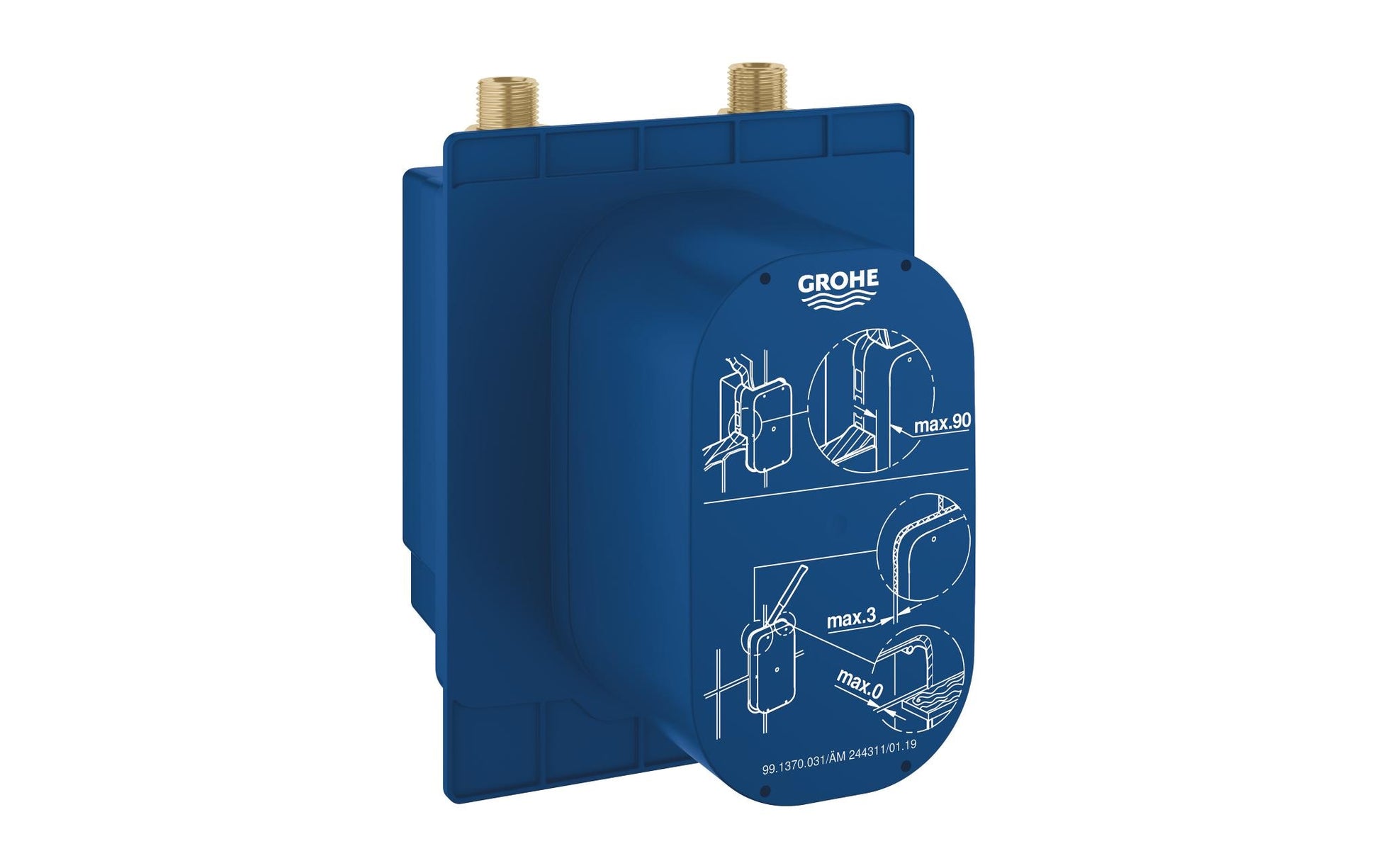 GROHE Einbaukasten – 162 × 66 × 172 mm, Kunststoff, Blau, für Armatur