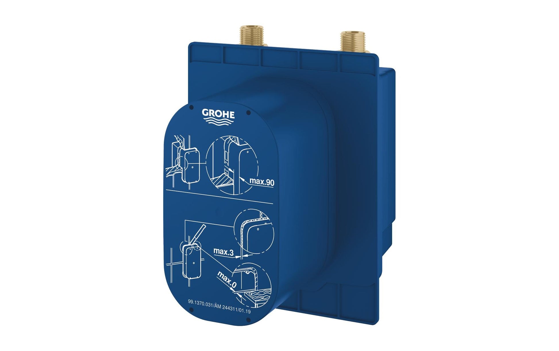 GROHE Einbaukasten – 162 × 66 × 172 mm, Kunststoff, Blau, für Armatur