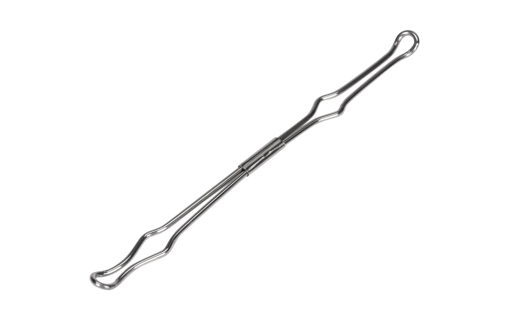Biella Niederhalter für Ringbücher, Bügelabstand 80 mm, für Mechaniken bis Ø 50 mm – silber, 10er-Pack