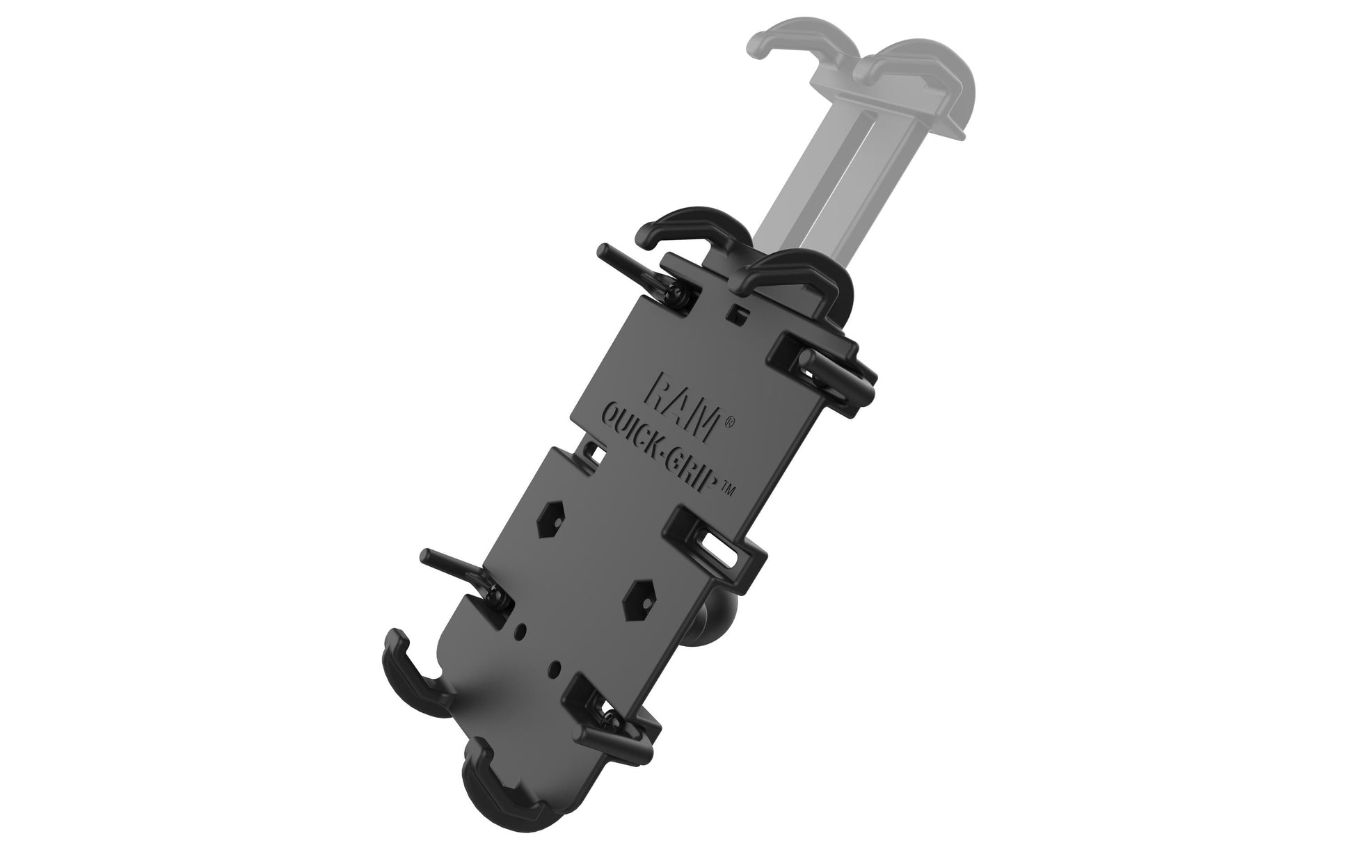 RAM Mounts Auto-Halterung Quick-Grip XL, Kugel, drehbar, verstellbar – für Smartphones 5,75–7,25" – Schwarz