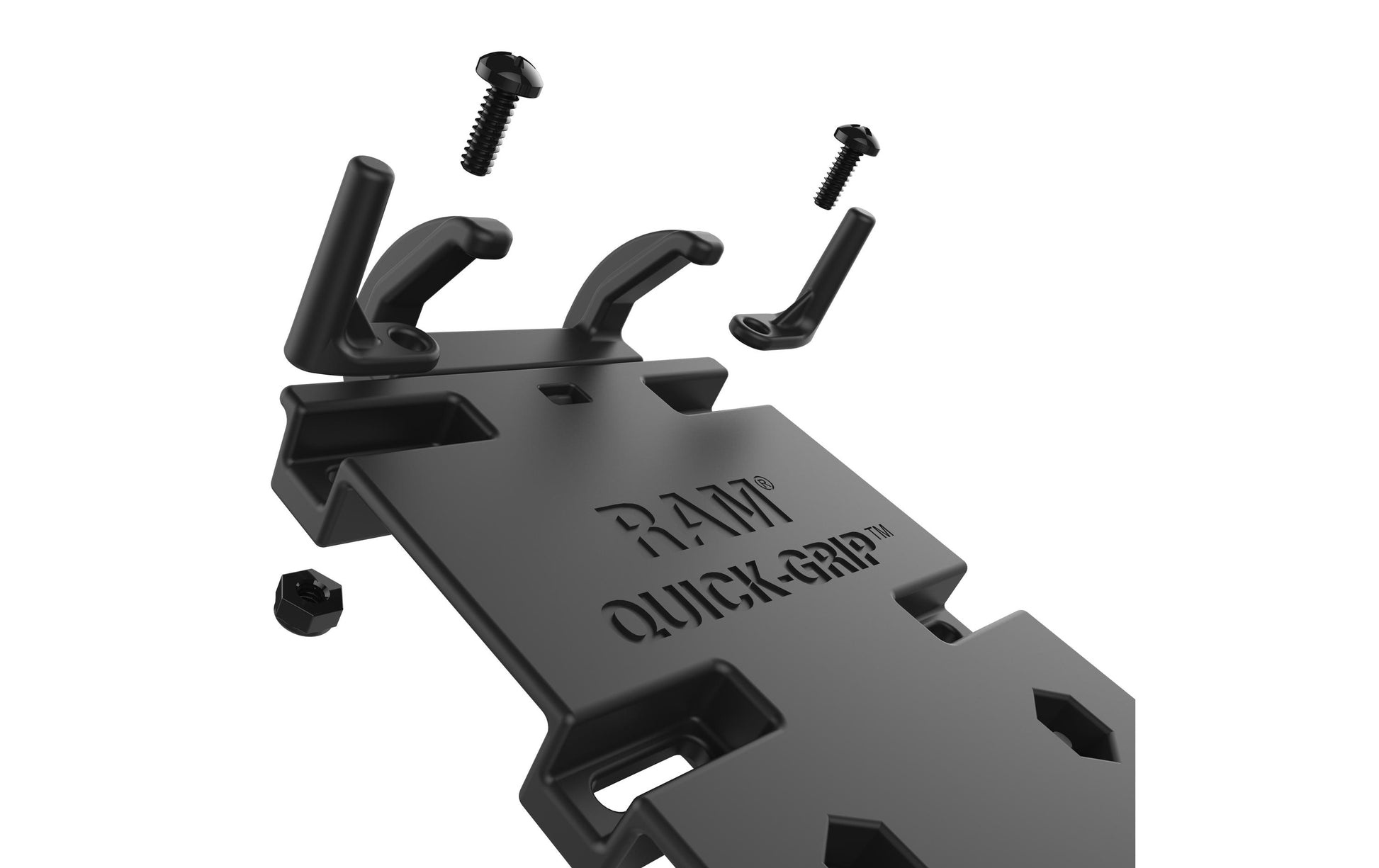 RAM Mounts Auto-Halterung Quick-Grip XL, Kugel, drehbar, verstellbar – für Smartphones 5,75–7,25" – Schwarz