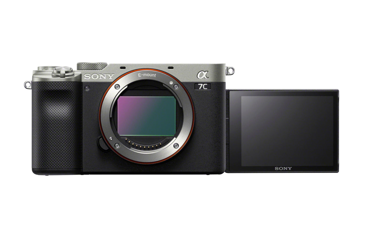 Sony Alpha 7C – Systemkamera Body E-Mount, 24,2 MP Vollformat, 4K, Silber