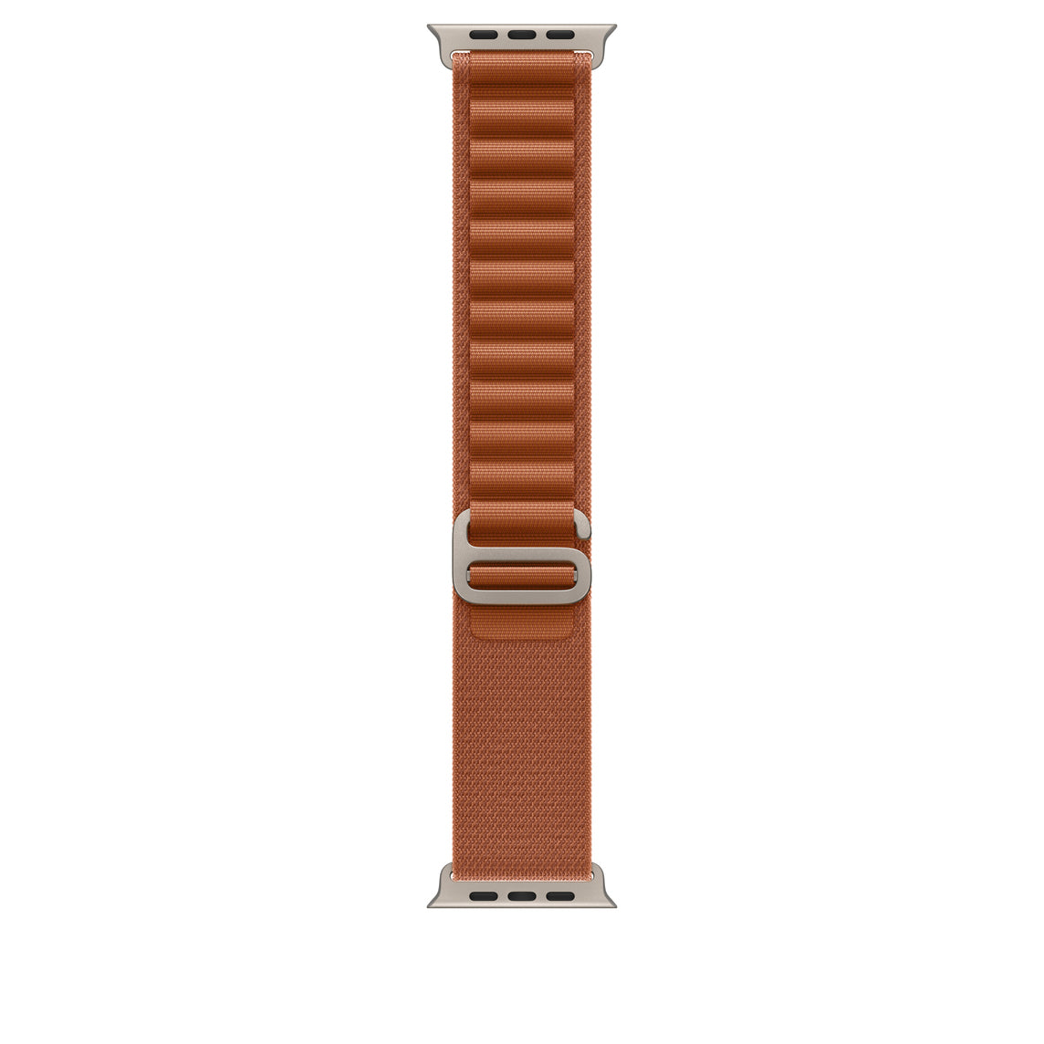 Apple Alpine Loop – Titan Natur, Terracotta, M, für Apple Watch