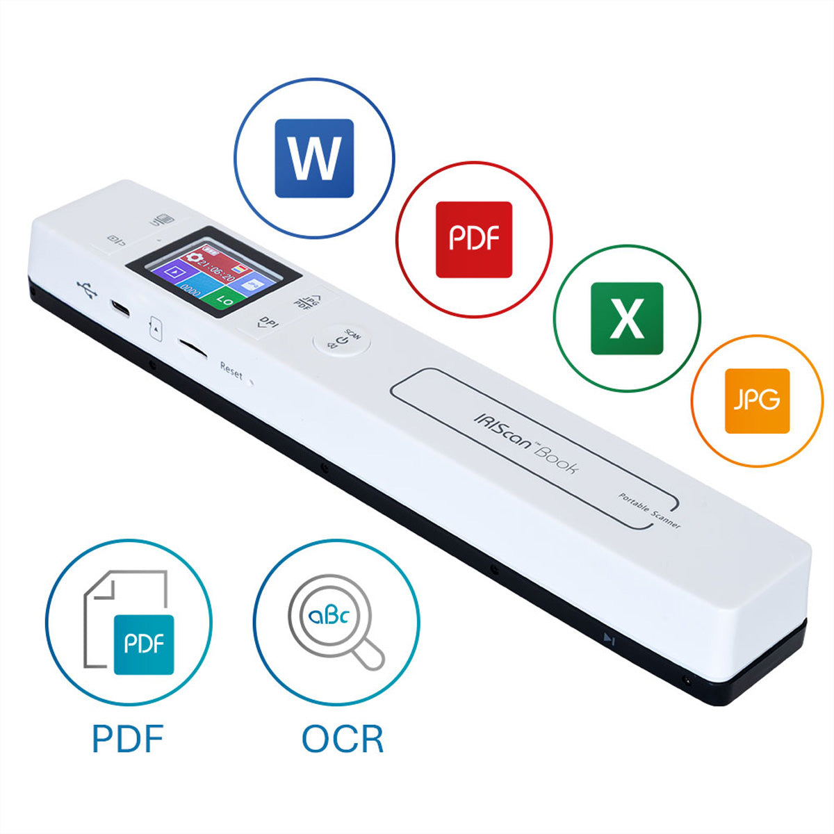 I.R.I.S. IRIScan Book 7 – Mobiler Scanner, A4, USB