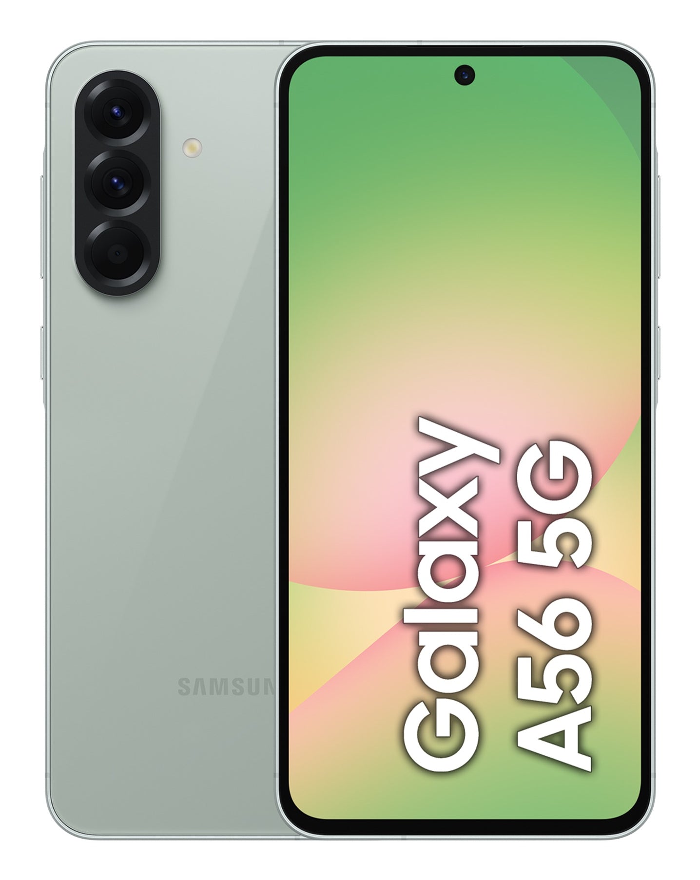 Samsung Galaxy A56 – olive, 6,7", 1080 × 2340, Android 15, 256 GB, 8 GB, NanoSIM + eSIM, 5G, IP67