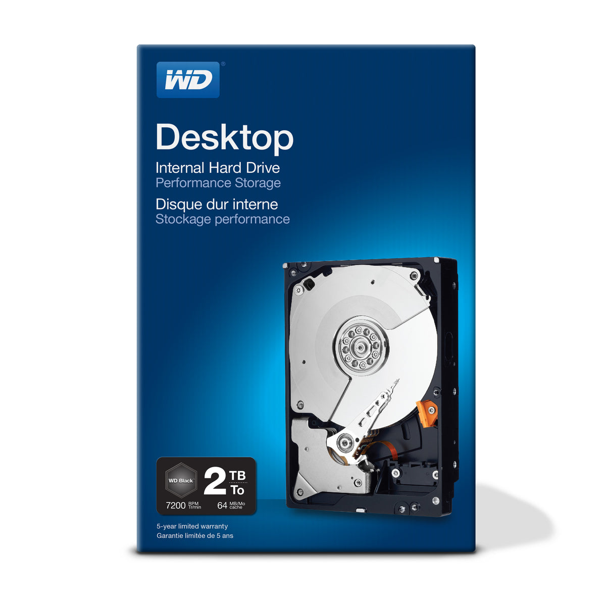 Western Digital Desktop-Leistung – 2 TB, 7200 U/min, SATA III