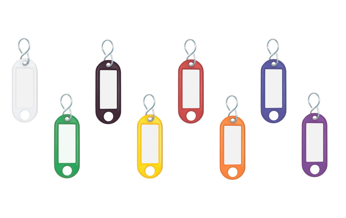 Wedo Schlüsselanhänger – mit S-Haken, Mehrfarbig, 15er-Pack