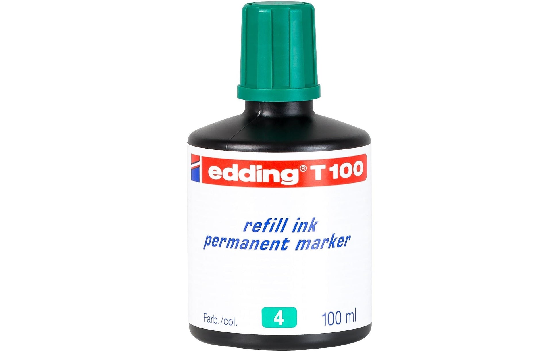 Edding T 100 Permanentmarker Nachfülltinte – Grün, 100 ml