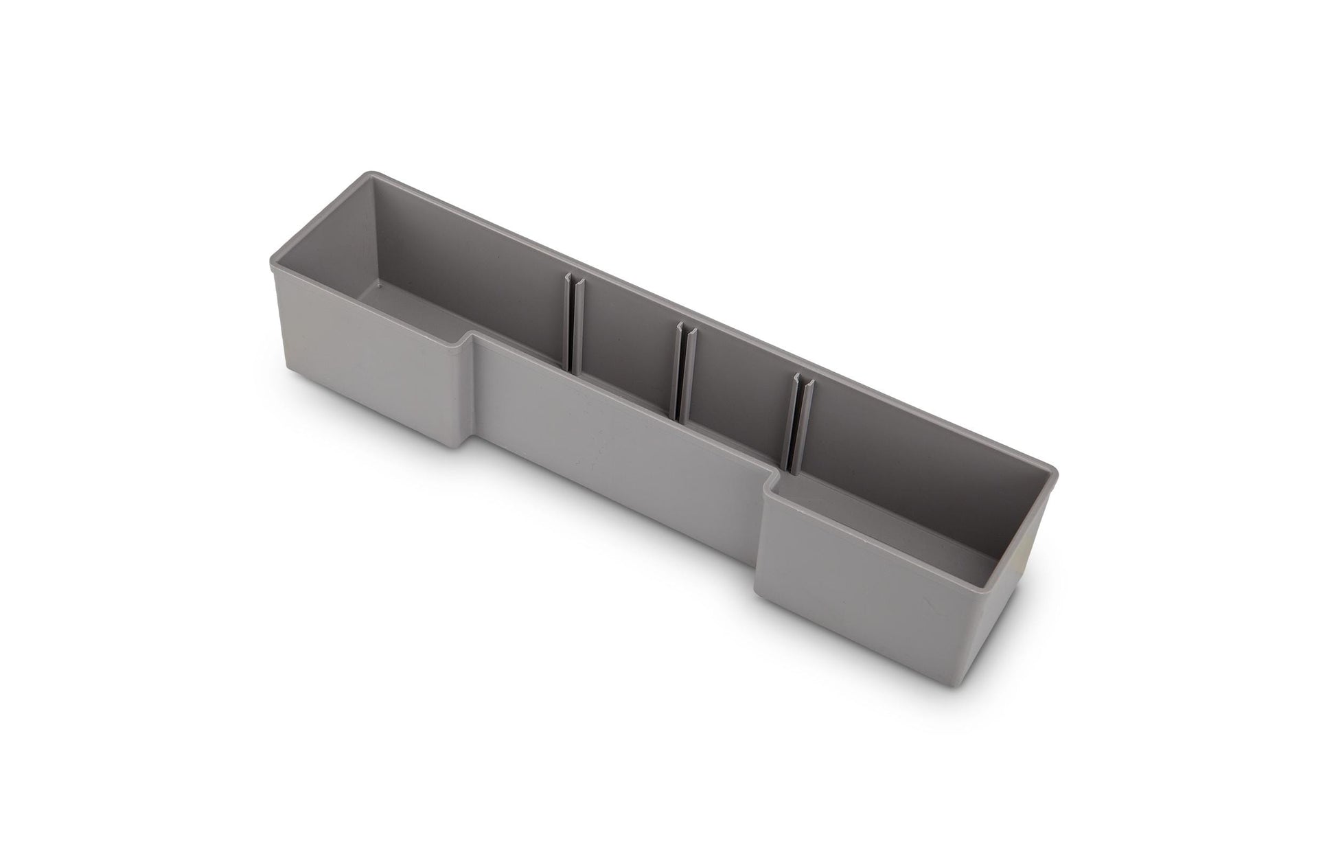 L-BOXX U3 Insetboxenset 6-teilig – mit Trennwänden, 4 Fächer, grau, B 312 × H 63 × T 71 mm