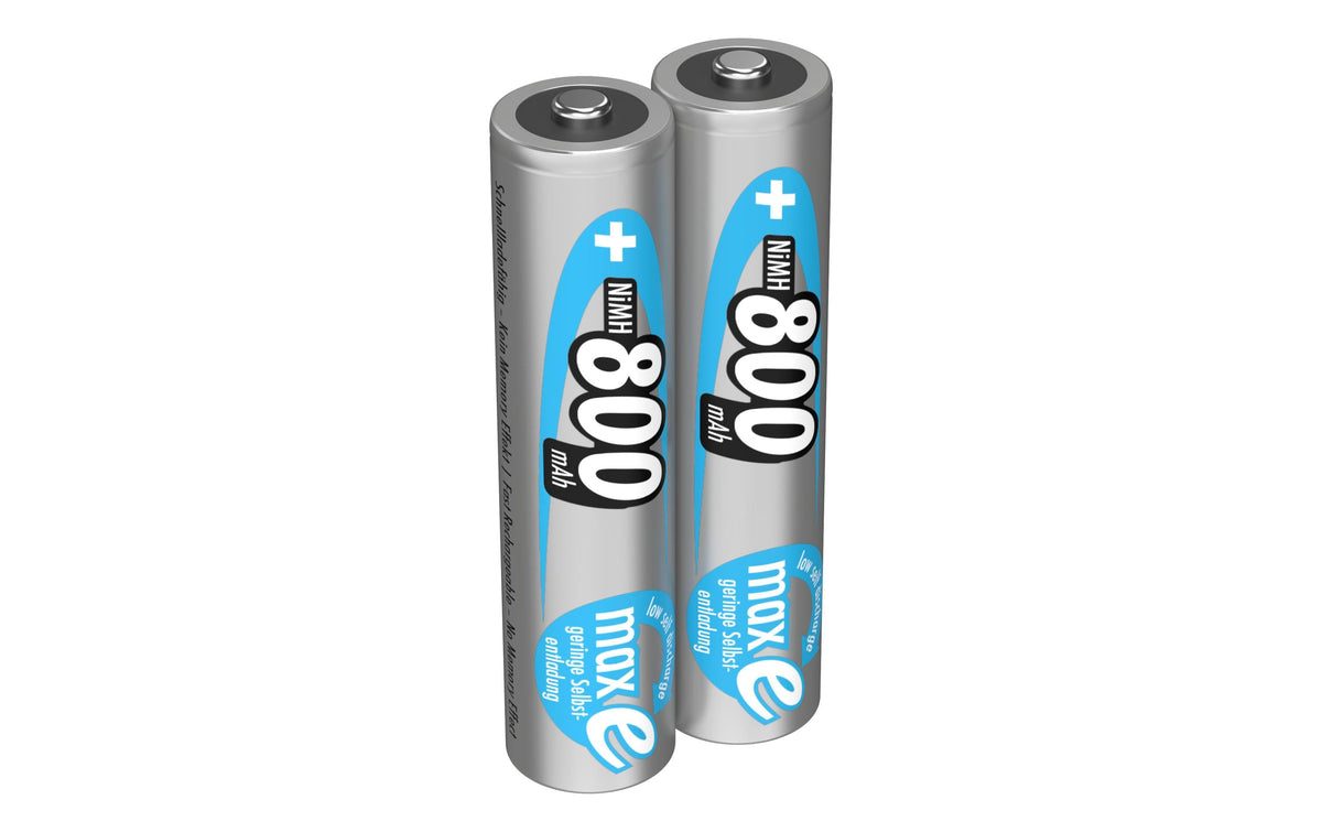 Ansmann AAA Akkus, NiMH, 800 mAh, 1,2 V – 2 Stk.