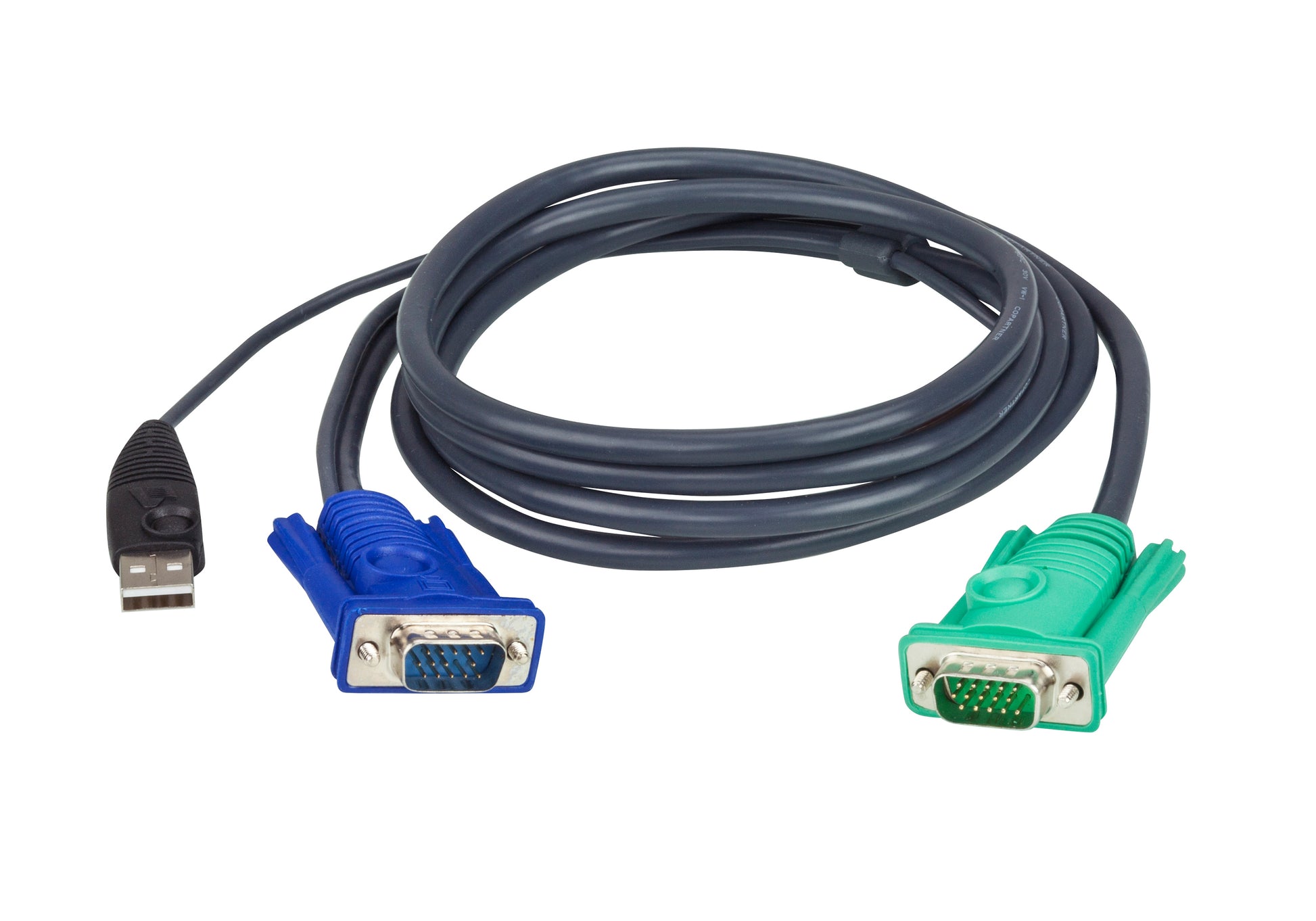 ATEN KVM-Kabel HDB-15 + USB-A auf SPHD-15 – 5 m – VGA – Schwarz – für CE700A, CL5708M, CL5716M und mehr