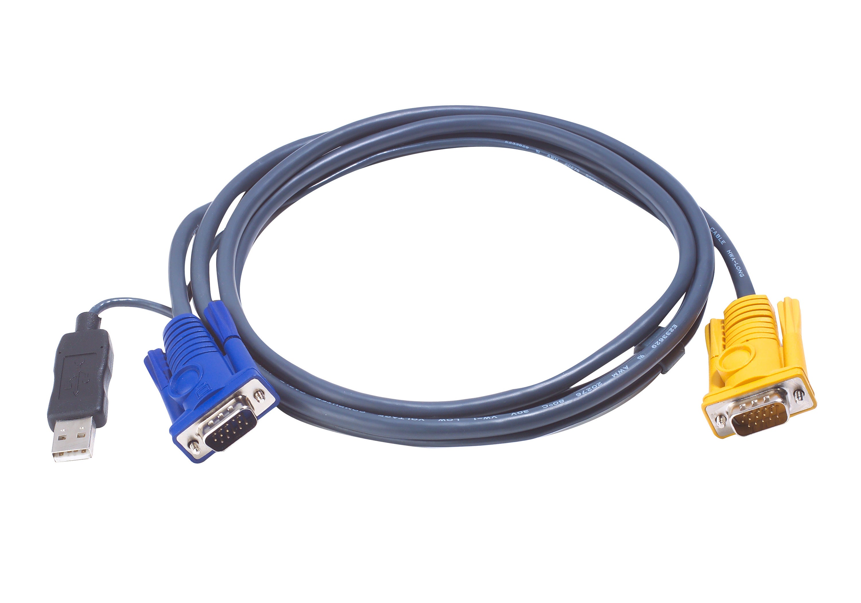 ATEN KVM-Kabelsatz (HD-15 + USB A auf SPHD-15) – 6 m