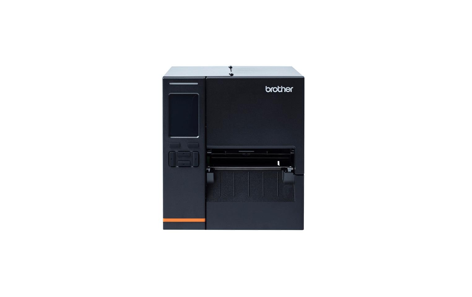 Brother TJ-4021TN – Etikettendrucker, Thermotransfer, USB, LAN, RS-232, 203 × 203 dpi, für Etiketten bis 107 m