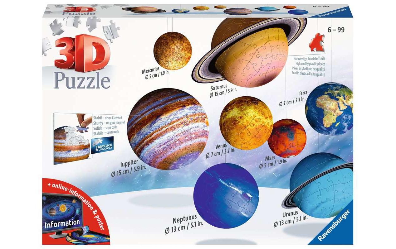 Ravensburger 3D Puzzle Planetensystem – 540 Teile – ab 6 Jahren