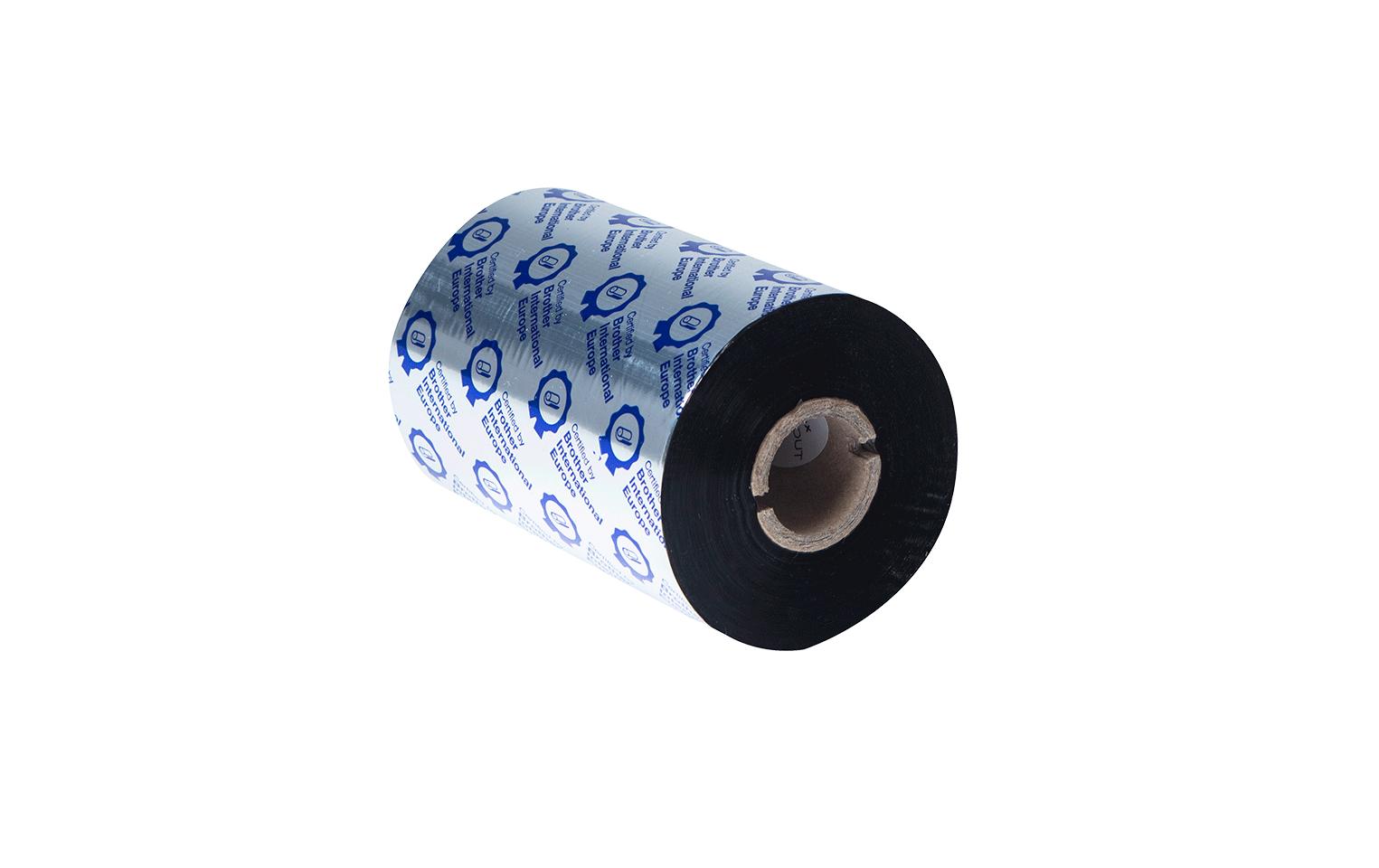 Brother Thermotransferband Wachs, Schwarz – 110 mm × 450 m – für TJ-4020TN/TJ-4120TN/TJ-4021TN usw.
