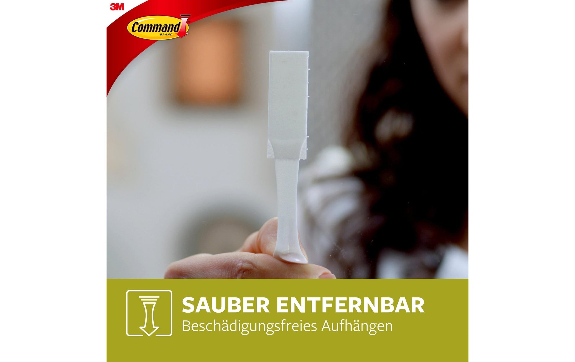 Command Klebestreifen (Montage) – Weiss, 1,8 kg Tragkraft, 4 Stück