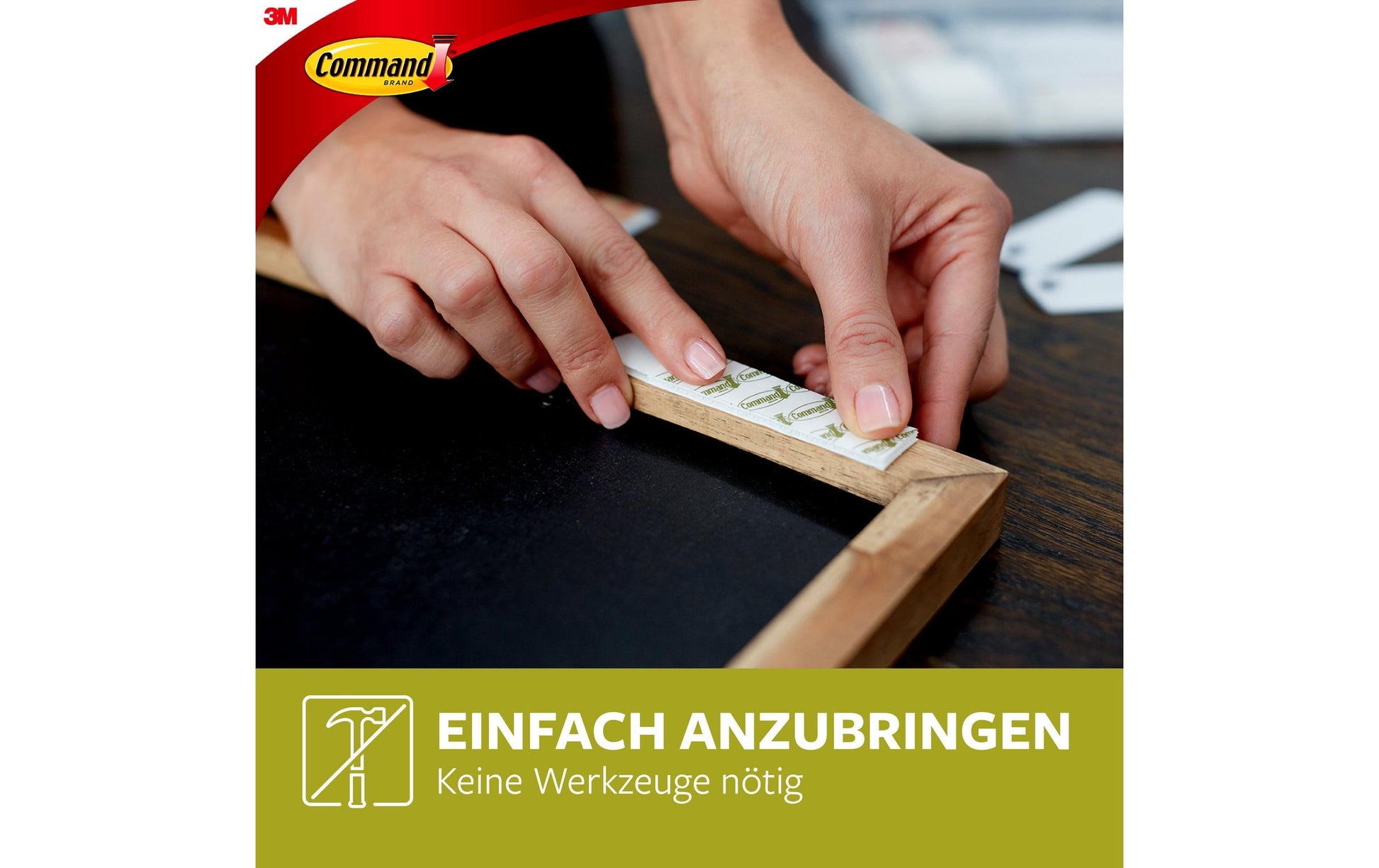 Command Klebestreifen (Montage) – Weiss, 1,8 kg Tragkraft, 4 Stück