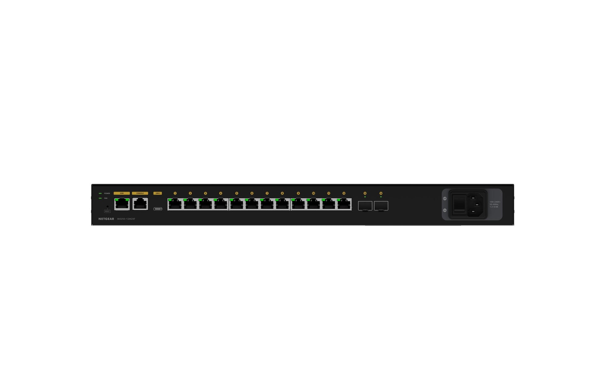 NETGEAR M4250-12M2XF – Managed Switch – 12×2.5G, 2×SFP+, L2/L3, 1U