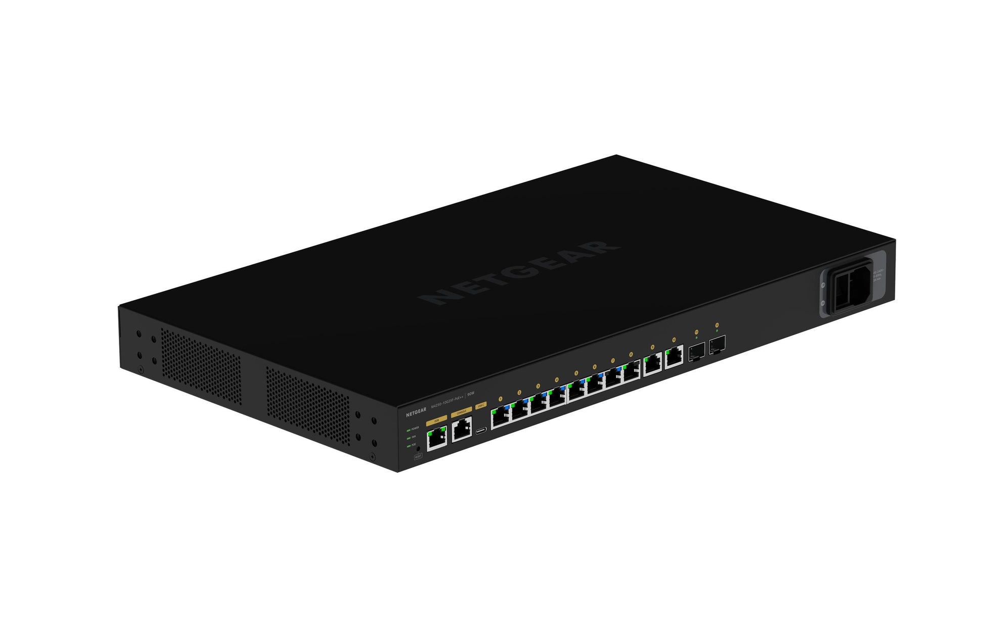 NETGEAR GSM4212UX-100EUS – Managed Switch – 10×GbE, 2×SFP+, L2+/L3, PoE+ 720 W, 1U