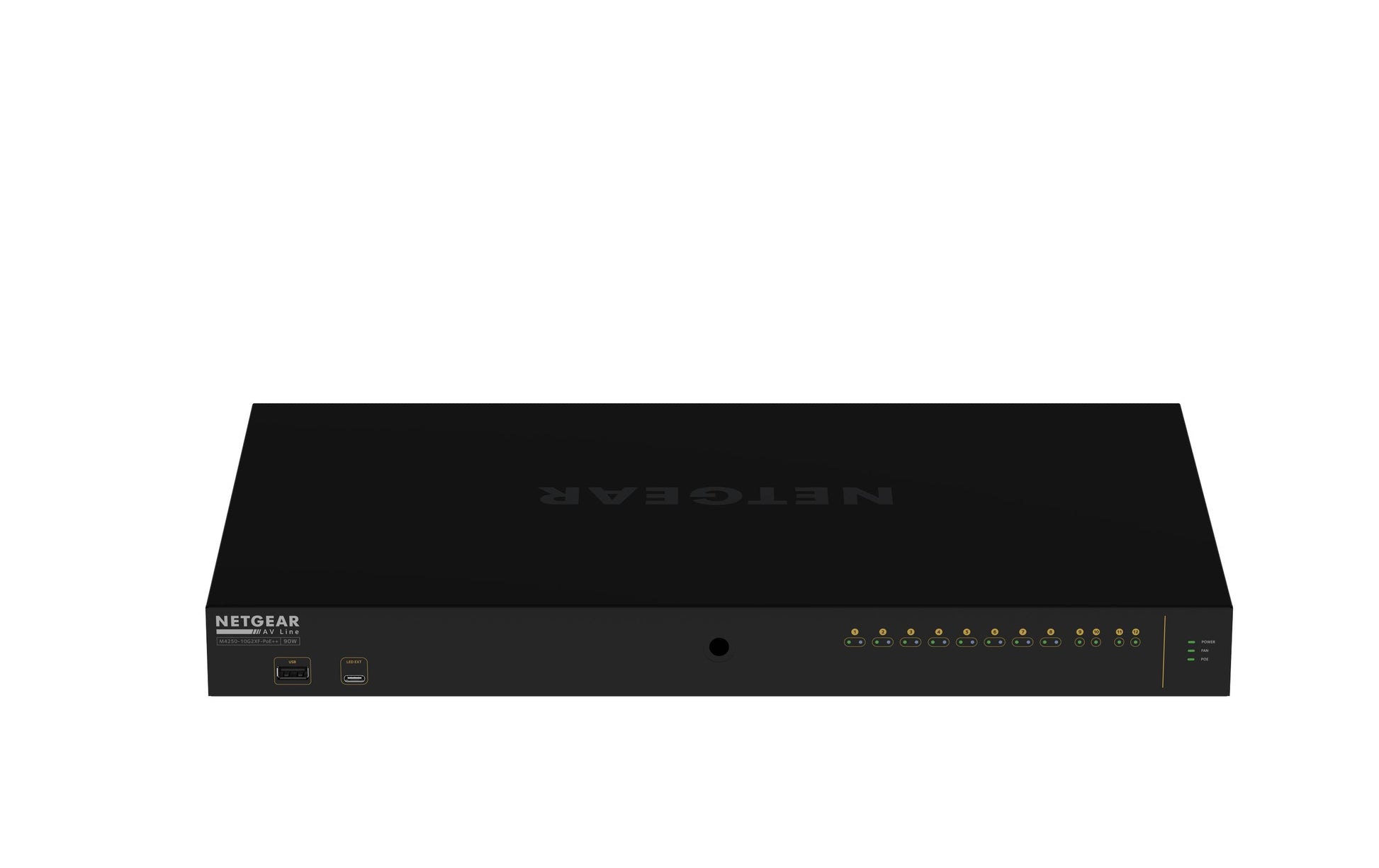NETGEAR GSM4212UX-100EUS – Managed Switch – 10×GbE, 2×SFP+, L2+/L3, PoE+ 720 W, 1U