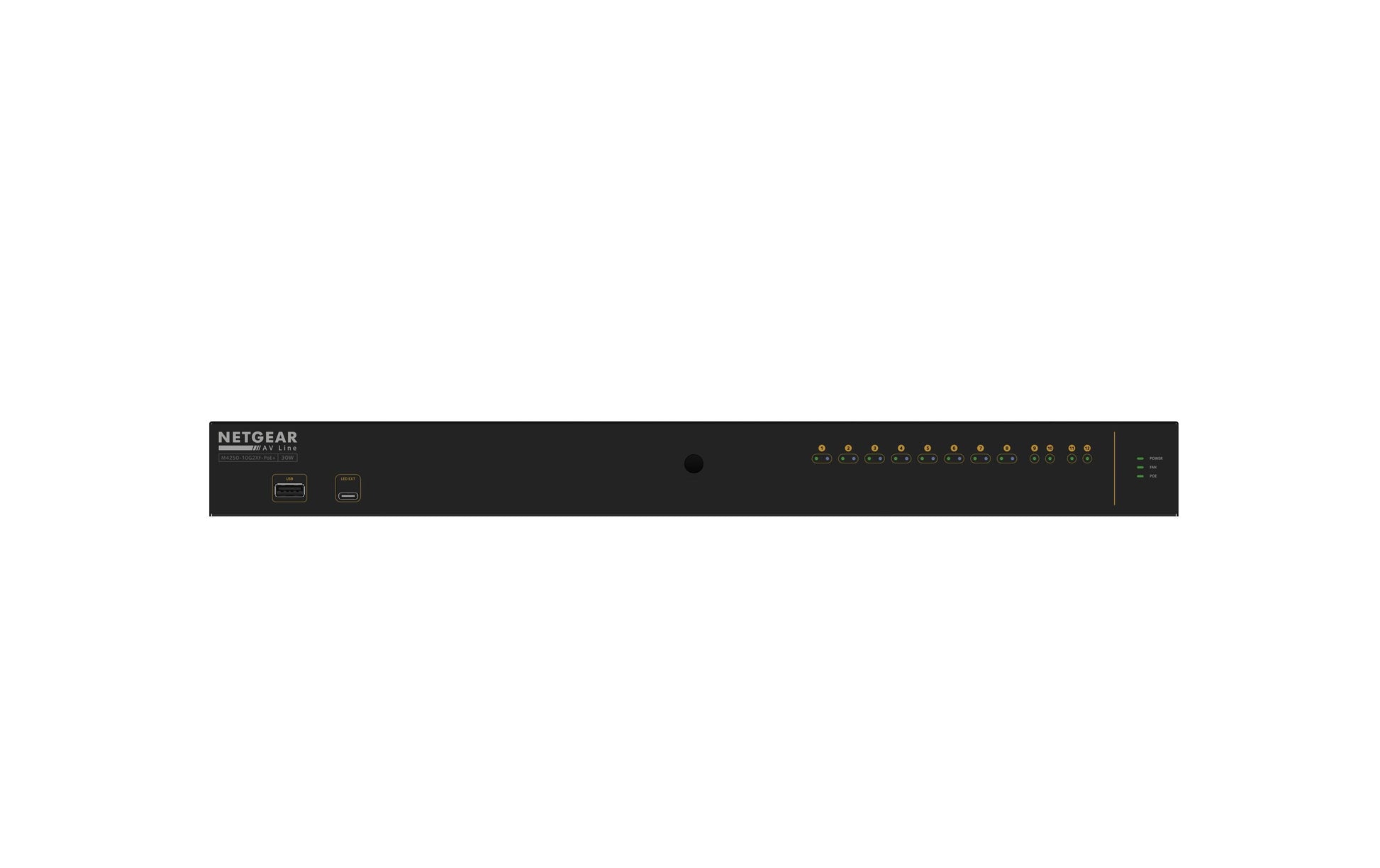 NETGEAR GSM4212PX-100EUS – Managed Switch – 10×GbE, 2×SFP+, L2/L3, PoE+ 240 W, 1U