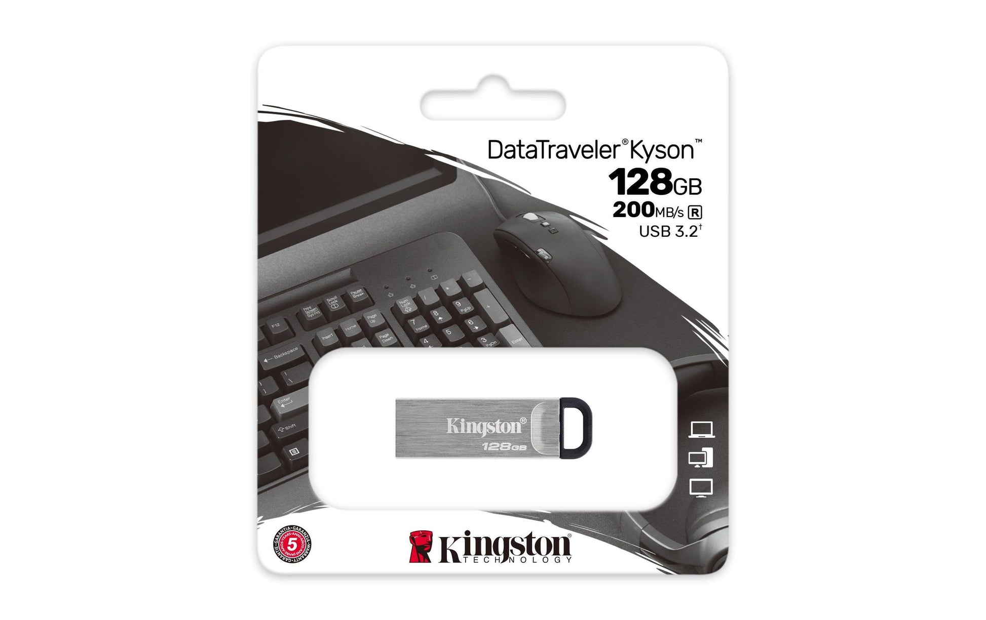 Kingston Technology Kingston DataTraveler Kyson USB-Stick – 128 GB, USB 3.2