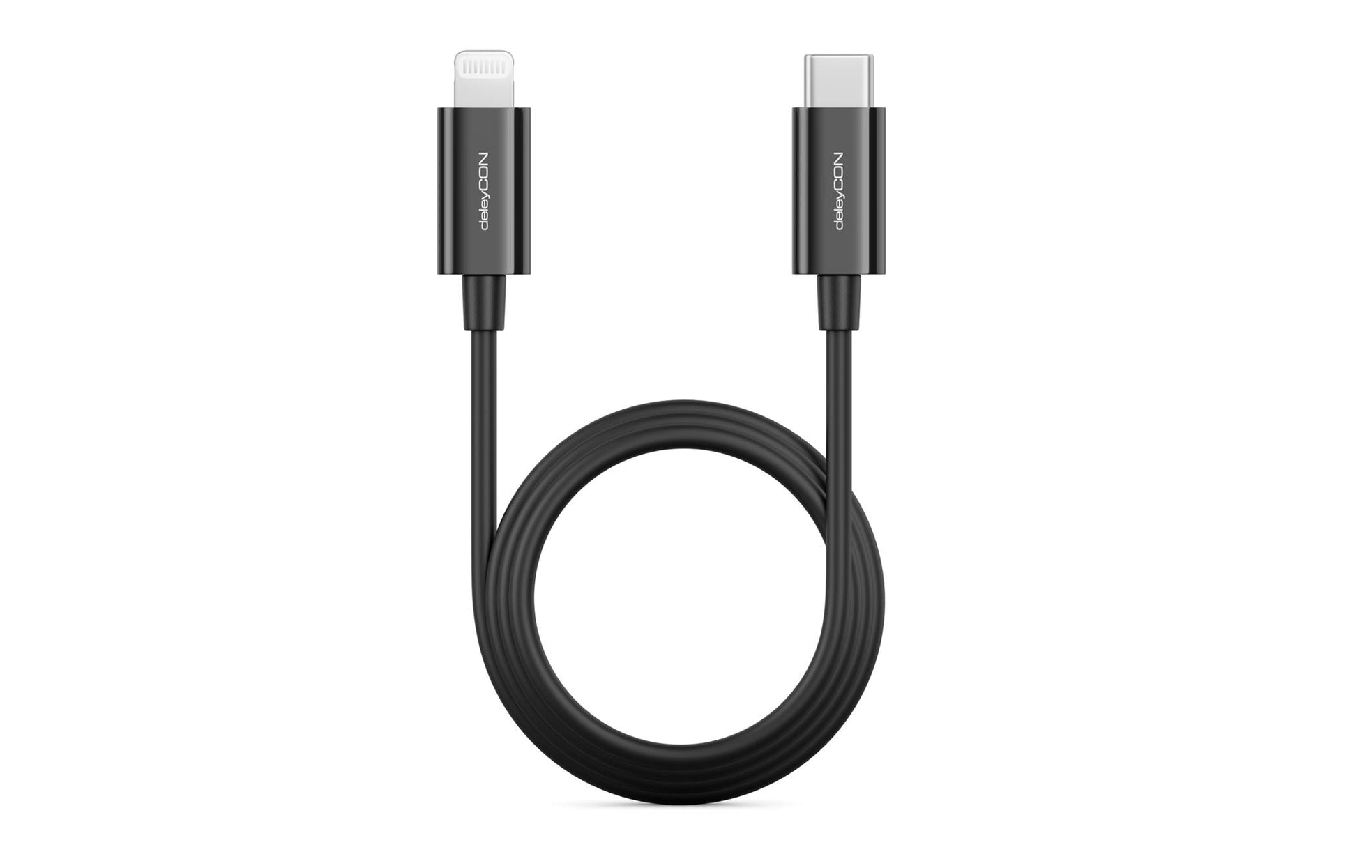 deleyCON Daten- & Ladekabel – USB-C auf Lightning 1 m, MFi zertifiziert – für iPhone/iPad