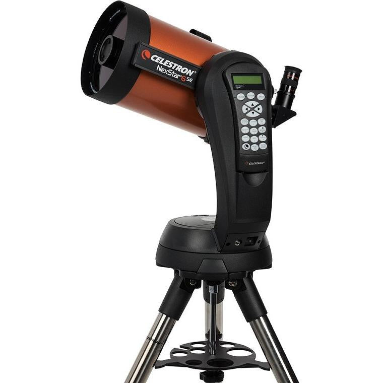 Celestron NexStar 6 SE SCT – Spiegelteleskop, 1500 mm Brennweite, f/10, 354× Vergrösserung, Schwarz, Orange