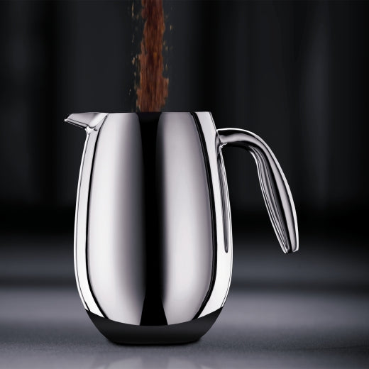 Bodum Columbia French Press Kaffeebereiter – 1 l, 8 Tassen, Silber