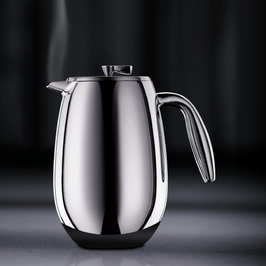 Bodum Columbia French Press Kaffeebereiter – 1 l, 8 Tassen, Silber
