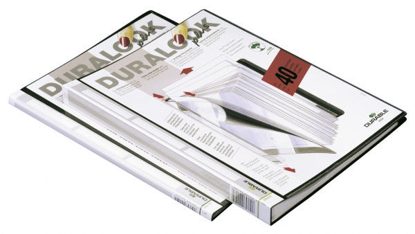 Durable Sichtbuch A4, 40 Hüllen, PP, Schwarz