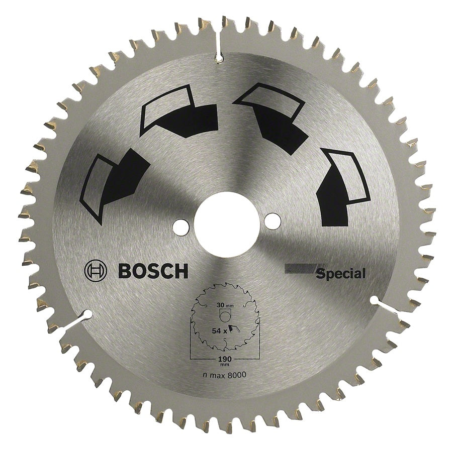 Bosch SPECIAL Kreissägeblatt 130 × 20 × 2,2 mm, 40 Zähne – für Spanholzplatte, Kunststoff, Weichholz u. a. – 1 Stück