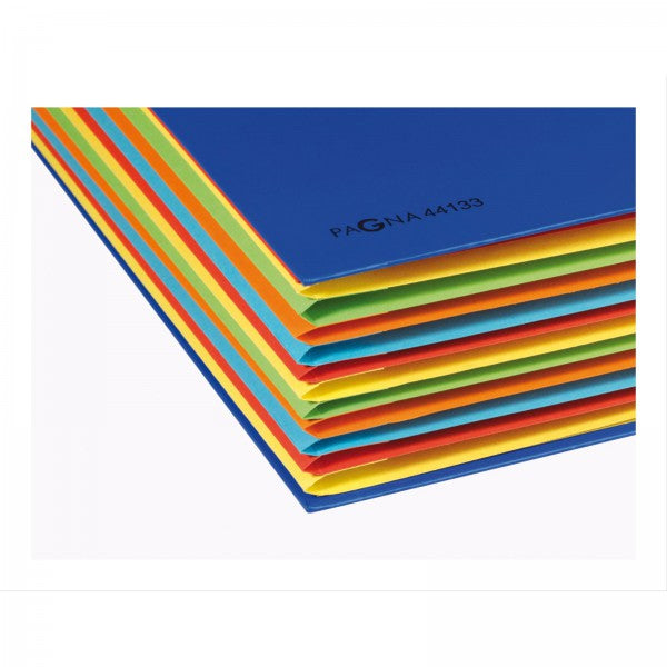 Pagna Fächermappe A4 – 12 Fächer, Gummiband, Karton, Schwarz