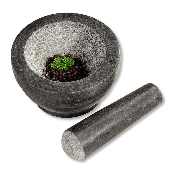 Kesper Mörser Ø 16 × 8,5 cm, Granit, Grau/Anthrazit