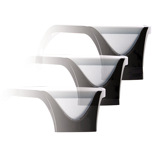 Fellowes Smart Suites – Monitorhalterung, bis 21", 10 kg, Füsse auf 3 Höhen verstellbar, schwarz/silber