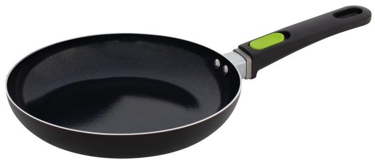 Eurotrail ETKW5511 – Ø 24 cm, Aluminium, Antihaftbeschichtung, für Induktion, Gas, Glaskeramik u. a., Schwarz