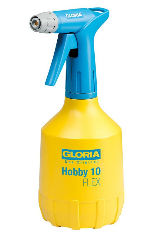 GLORIA Sprühflasche Hobby 10 – 1 l, Kunststoff, Gelb/Blau