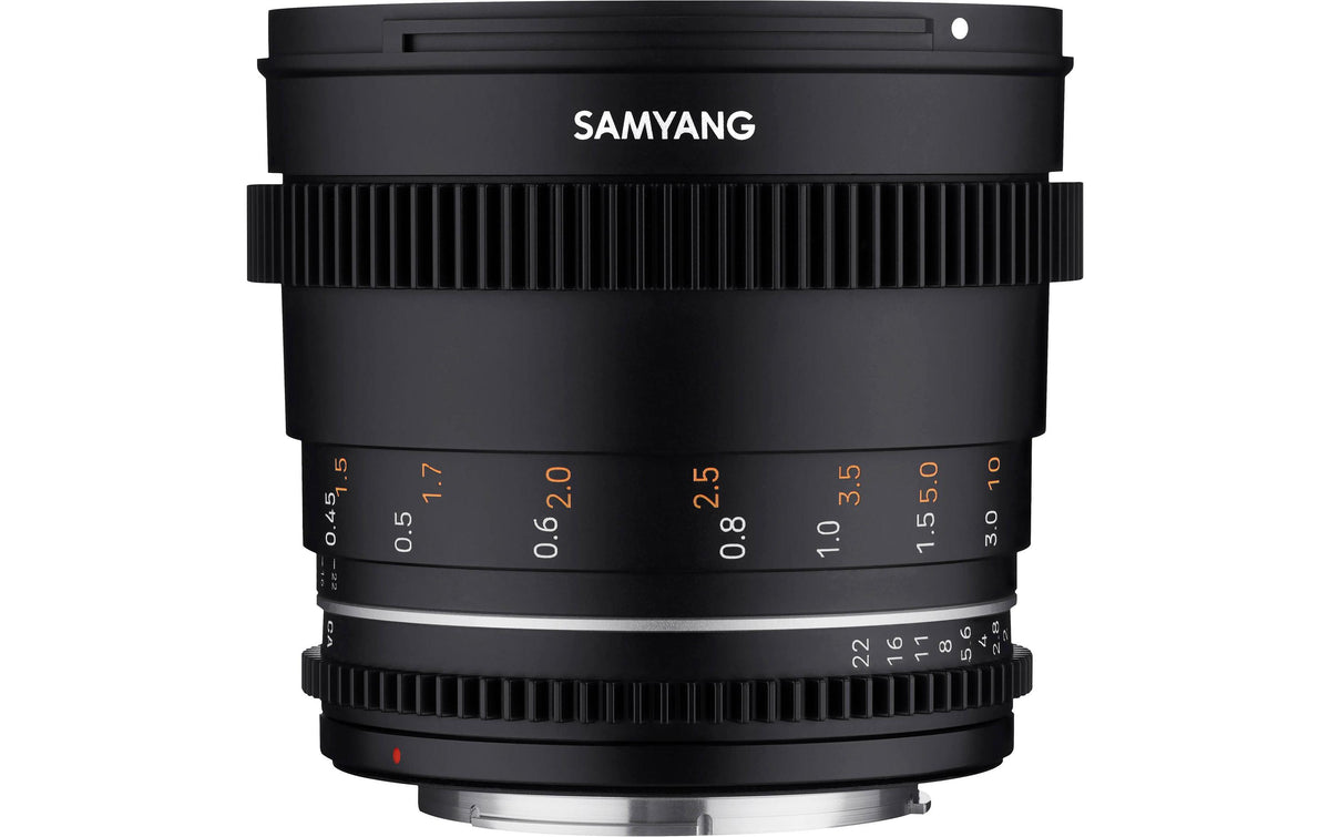 Samyang 50 mm T1.5 MK2 Kinoobjektiv – 50 mm f/1.5, manuell, Filter 77 mm – für Nikon F